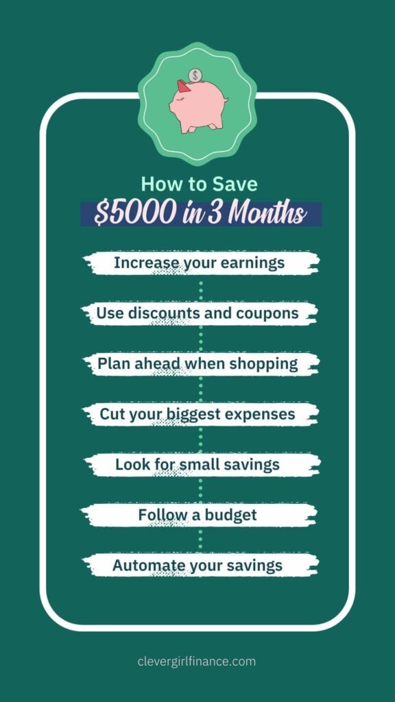 Save 5k in 3 months